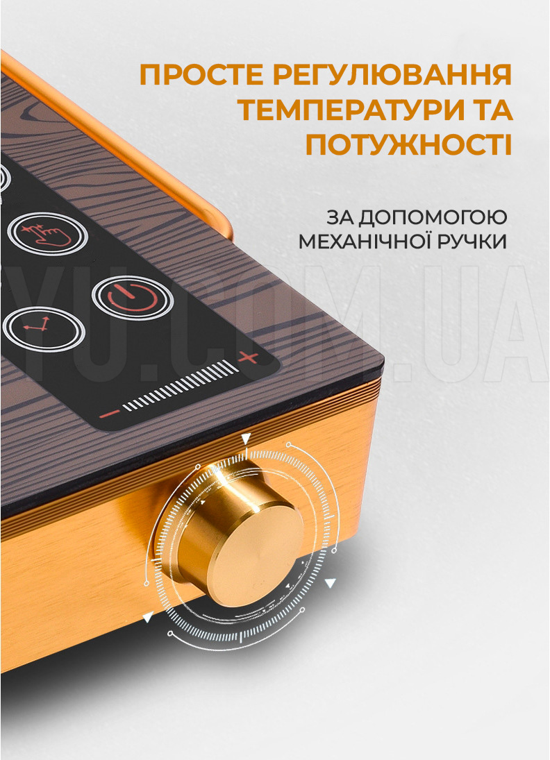 Інфрачервона одноконфоркова плита RAF 8004 (3500W) із сенсорним керуванням та таймером Інфрачервона одноконфоркова плита RAF 8004 (3500W) із сенсорним керуванням та таймером